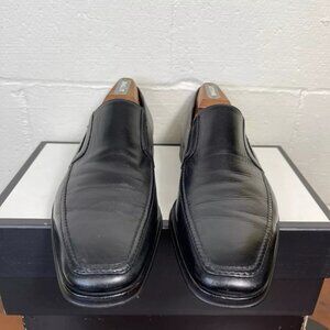 Bruno Magli Raging M02049 Black Leather Dress Shoes Slip On Men's Size 10.5 M